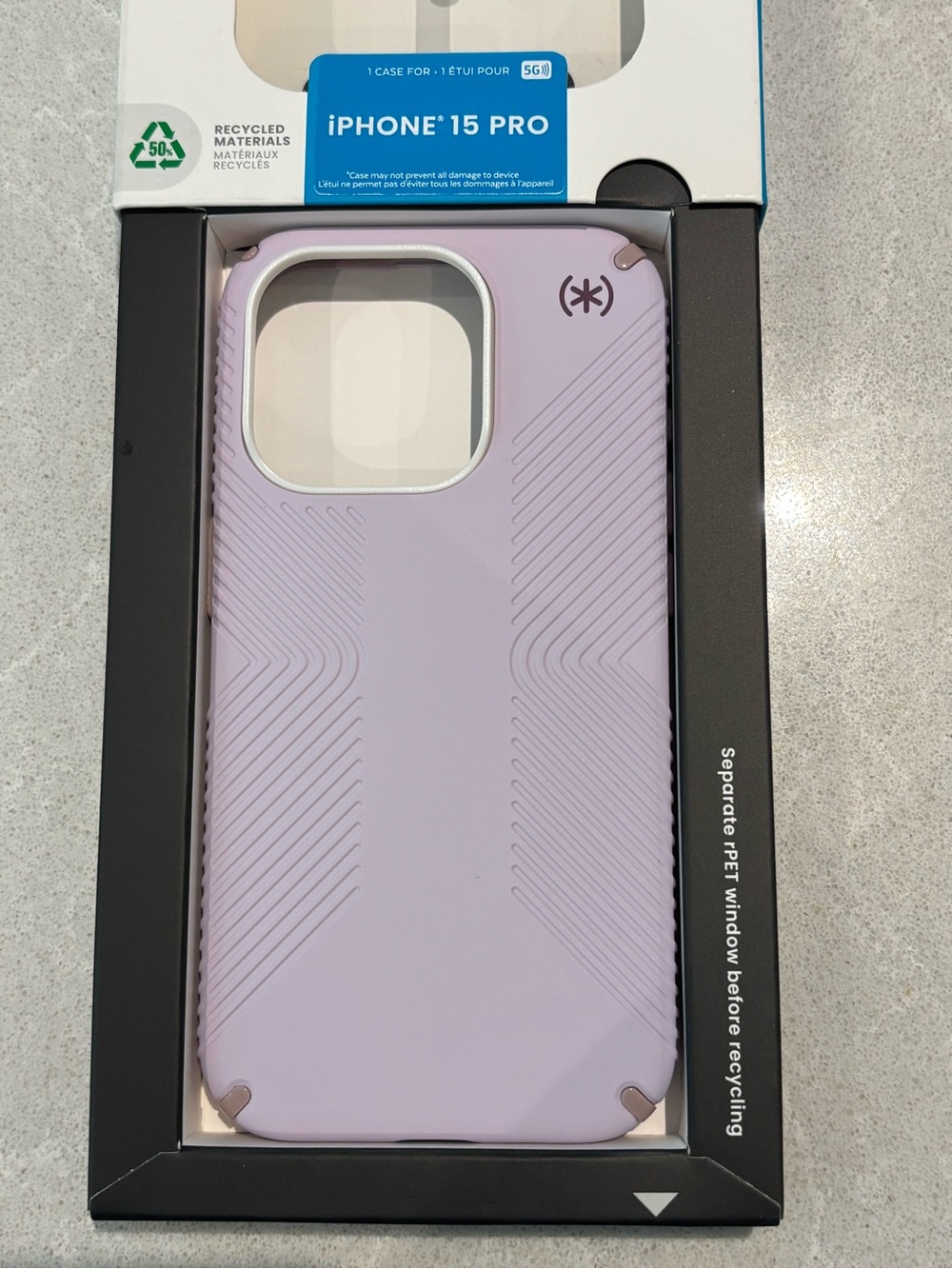 Speck Presidio2 Pro ClickLock MagSafe iPhone 15 Pro Case Lavender Purple